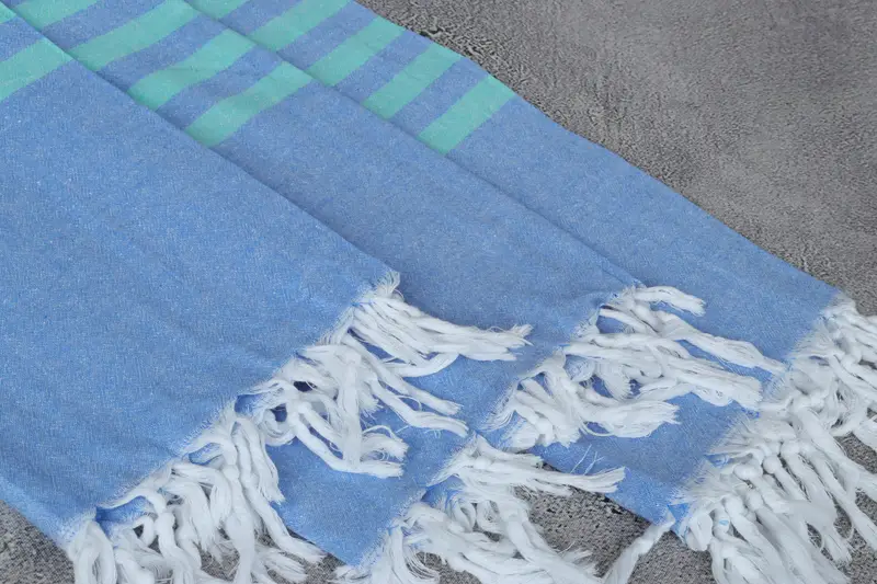 Turkish Towel Set, Custom Wedding Gift, 70x36 Cotton Striped Towel, Organic Turkish towel, Handmade Turkish Towel, Cotton towel, Engagement Gift - 5