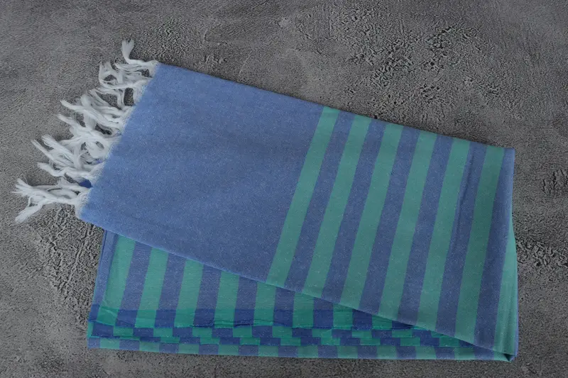 Turkish Towel Set, Custom Wedding Gift, 70x36 Cotton Striped Towel, Organic Turkish towel, Handmade Turkish Towel, Cotton towel, Engagement Gift - 6
