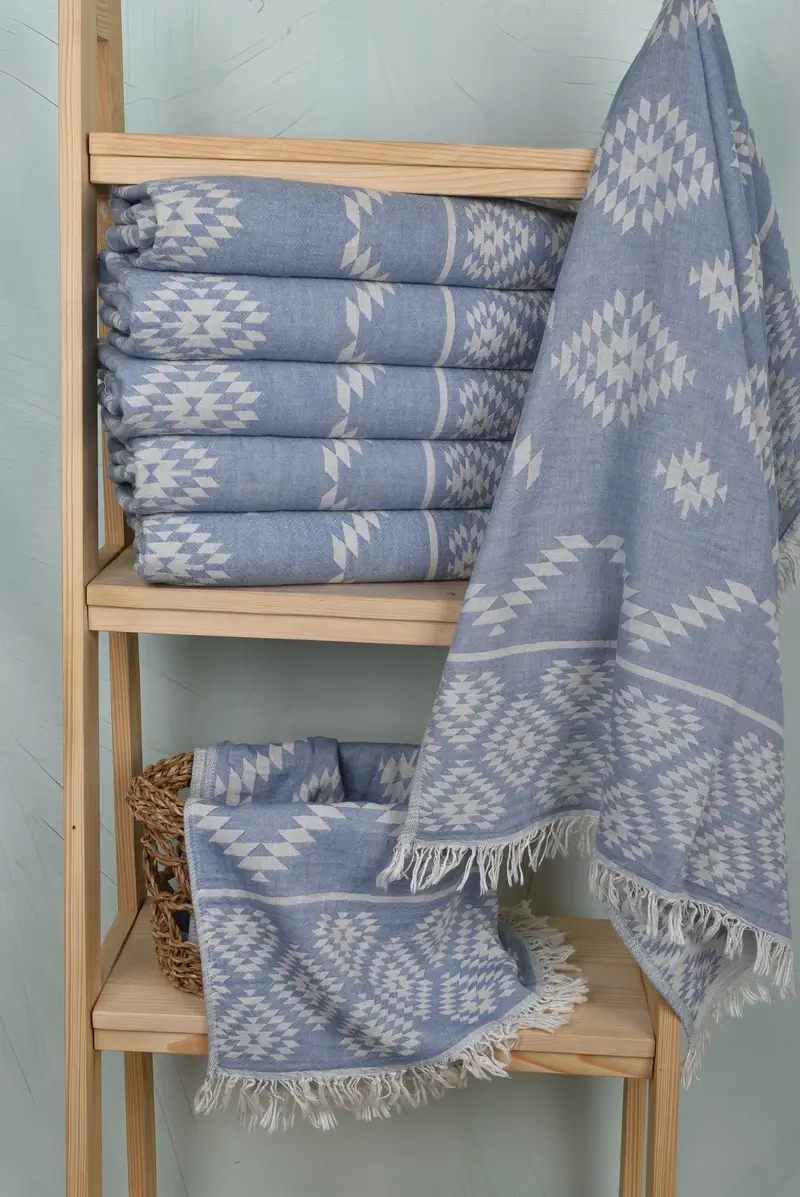 Monogrammed Hand Towel, Turkish Hand Towel, Handmade Gift, Gifts For Him, Monogram Hand Towel, 40x20 Cotton Kilim Towel, Bachelorette Party Favors - 4
