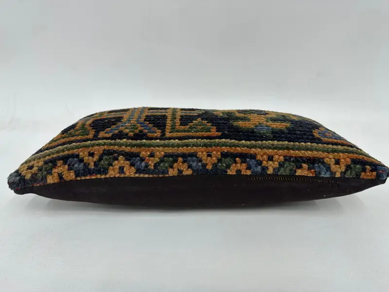 Antique Pillows, Home Decor Pillow, Bench Pillow Cover, Pillow Case, Muted Cushion Case, 8x16 Blue Pillow Case, Throw Kilim Pillow, Custom Cushion - 5