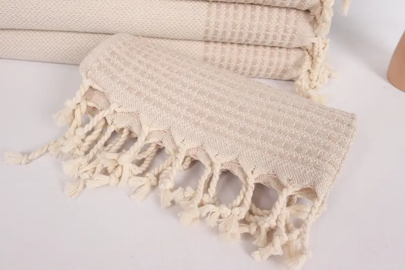 Turkish Hand Towel, First Wedding Anniversary Gift, Gift For Coworker, Custom Hand Towel, 40x20 Cotton Striped Towel, Monogram Kitchen Towel - 4