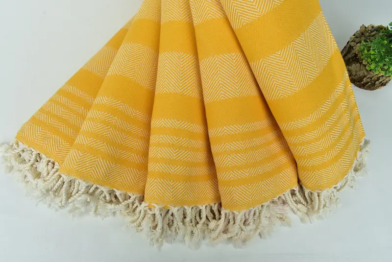 Bridal Shower Gift, Travel towel, Bridesmaid Gift Towel, Personalised Gift, Gym Towel, Unique Wedding Gift, 68x38 Cotton Chevron Towel - 5