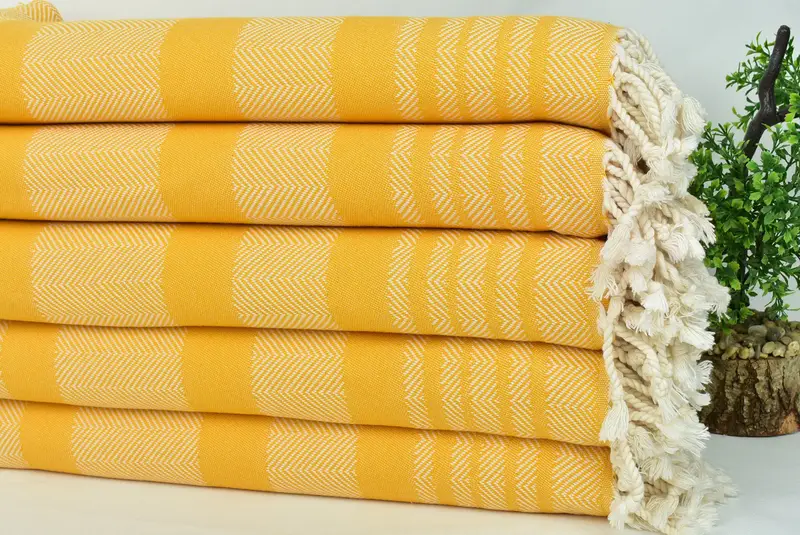 Bridal Shower Gift, Travel towel, Bridesmaid Gift Towel, Personalised Gift, Gym Towel, Unique Wedding Gift, 68x38 Cotton Chevron Towel - 4