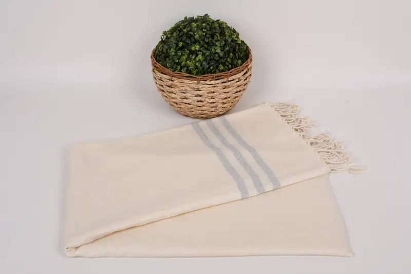 Turkish hand towel, Handmade Turkish Towel, Organic Towel, 70x40 Cotton Striped Towel, Fouta towel, Wedding Day Gift For Bride, Custom Gift - 4