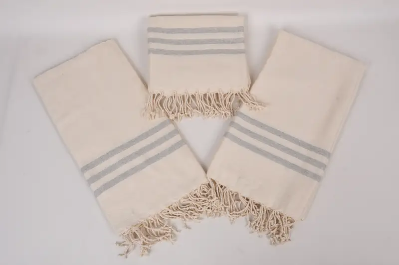 Turkish hand towel, Handmade Turkish Towel, Organic Towel, 70x40 Cotton Striped Towel, Fouta towel, Wedding Day Gift For Bride, Custom Gift - 6