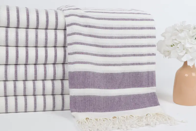 Travel towel, Bachelorette Towel, 70x40 Cotton Striped Towel, Embroidered Towel, Lightweight Turkish towel, Beach Towel Personalized, Peshtemal - 2