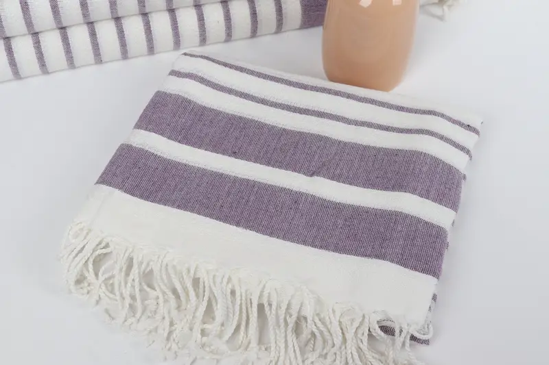 Travel towel, Bachelorette Towel, 70x40 Cotton Striped Towel, Embroidered Towel, Lightweight Turkish towel, Beach Towel Personalized, Peshtemal - 5