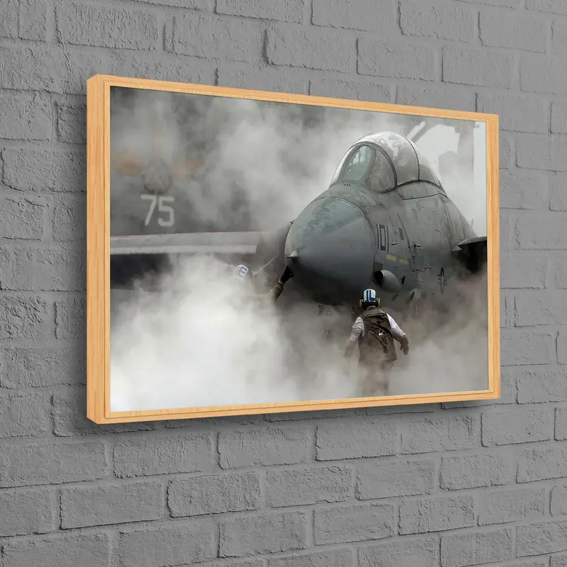 Zarif Savaş Uçağı Kanvası: Man Cave için Savaş Uçağı Sanatı