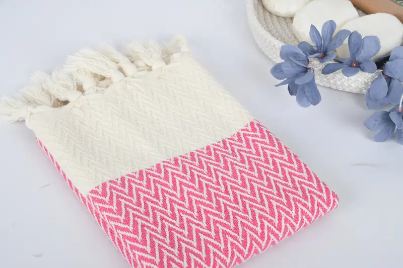 Personalized Gifts, Monogram Kitchen Towel, Spa Gift, Spa Towel, 34x18 Cotton Zigzag Design Towel, Best Friend Gift, Turkish Towel Hand Towel - 6