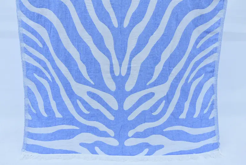 Peshtemal Towel Turkish Cotton Light Blue, 40x66 inches