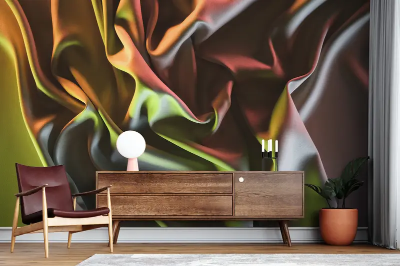 Bright Wall Paper,Fabric Wall Mural,Abstract Wall Mural,Modern Mural,Custom Wall Paper,3d Wall Paper,Silk Fabric Wallpaper, - 2