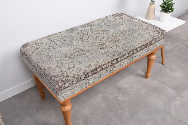 Kilimden Esinlenen Desenli Modüler Gri Osmanlı, Rahat Koltuk Takımı