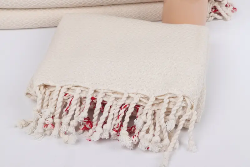Lightweight towel, Valentines Day Gift, Embroidered Towel, 70x40 Cotton Diamond Towel, Gift For Him, Organic cotton peshtemal for spa and beach - 5