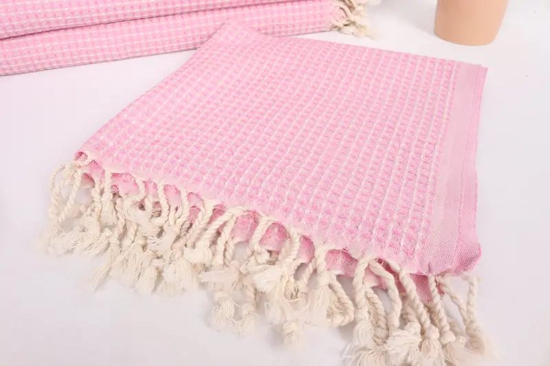 Turkish Towel Hand Towel, Personalized Wedding Gift For Couple, Personalized Hand Towel, Personalized Kitchen Towel, 44x22 Cotton Waffle Towel - 5