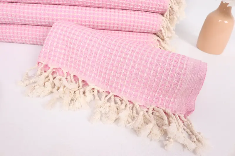 Turkish Towel Hand Towel, Personalized Wedding Gift For Couple, Personalized Hand Towel, Personalized Kitchen Towel, 44x22 Cotton Waffle Towel - 4