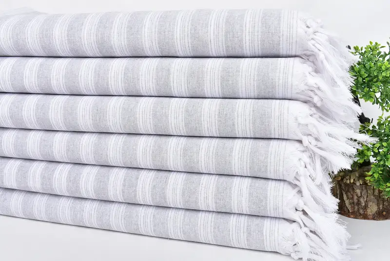 Bachelor Gifts, 70x40 Cotton Striped Towel, Merry Christmas Gifts, Spa Gift Towel, Scarf Towel, Travel towel, Custom Towel, Customized Turkish Towel - 3
