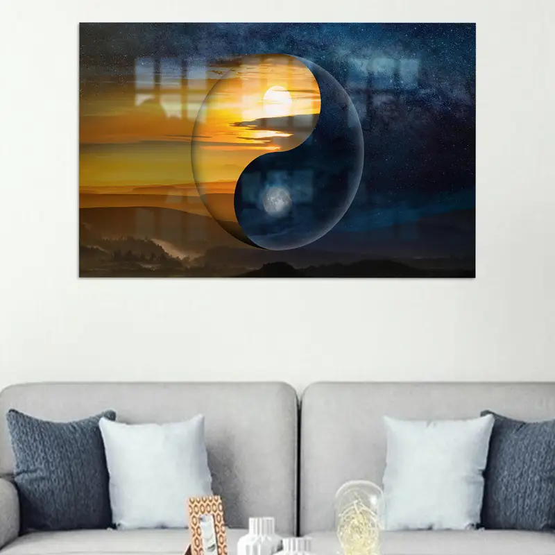 Zarif Baskılı Cam: Modern Tasarımda Yin-Yang Uyumu