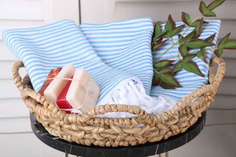 Handmade Gift, 68x36 Cotton Striped Towel, Gift Boxes Towel, Custom Name Towel, Bridesmaid Gifts, Absorbent Turkish towel, Bridemaids Beach Towel - 5
