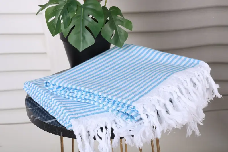 Handmade Gift, 68x36 Cotton Striped Towel, Gift Boxes Towel, Custom Name Towel, Bridesmaid Gifts, Absorbent Turkish towel, Bridemaids Beach Towel - 3