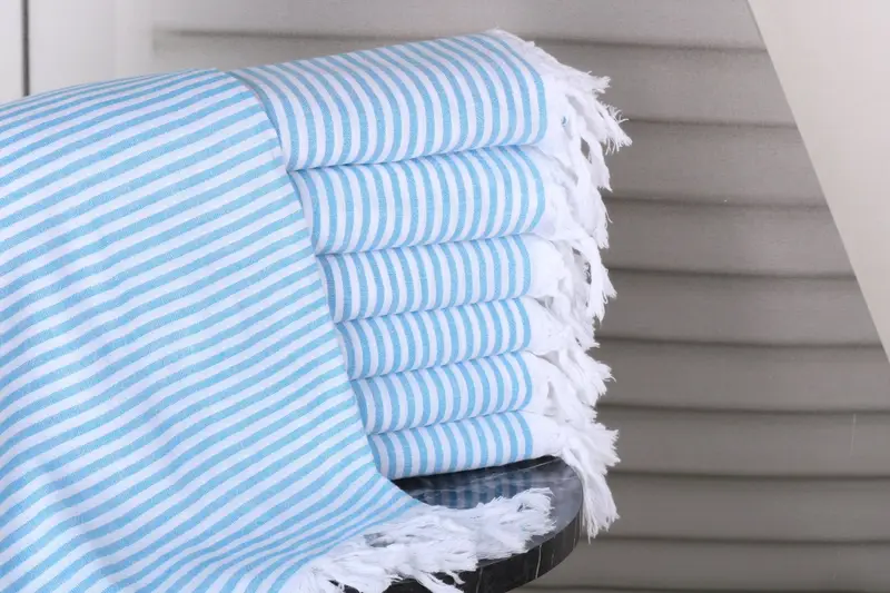 Handmade Gift, 68x36 Cotton Striped Towel, Gift Boxes Towel, Custom Name Towel, Bridesmaid Gifts, Absorbent Turkish towel, Bridemaids Beach Towel - 1
