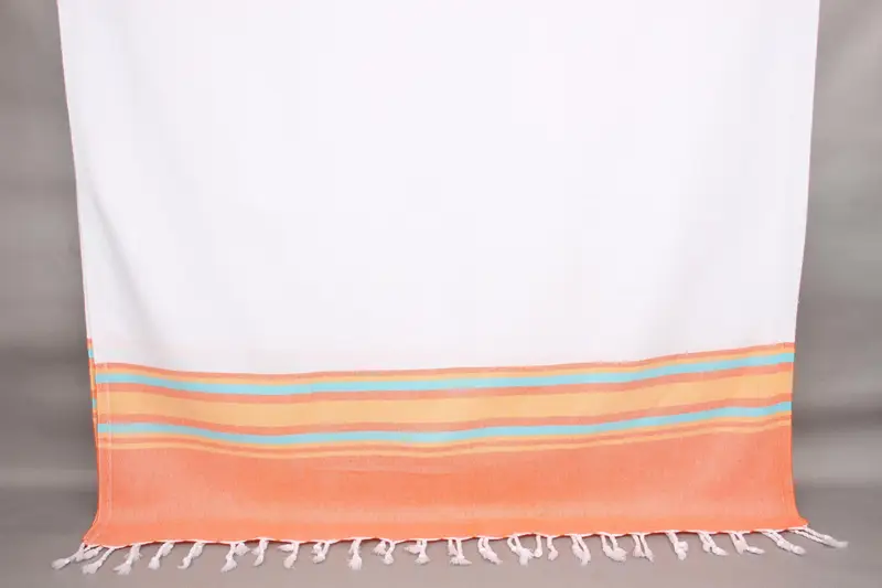 Gift For Her, Best Beach Towel, Monogram Beach Towel, 70x40 Cotton Striped Towel, Handwoven Turkish bath towel, Spa Towel, Wedding Gift For Bride - 8