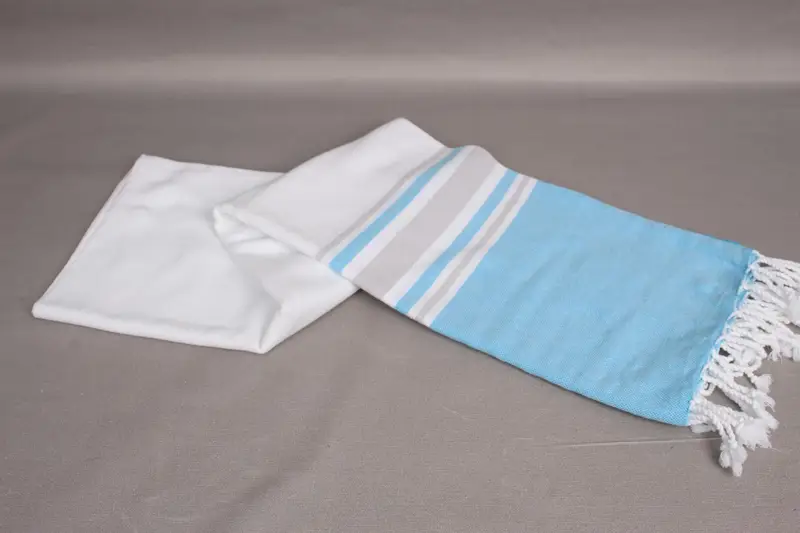 Gift For Her, Best Beach Towel, Monogram Beach Towel, 70x40 Cotton Striped Towel, Handwoven Turkish bath towel, Spa Towel, Wedding Gift For Bride - 5
