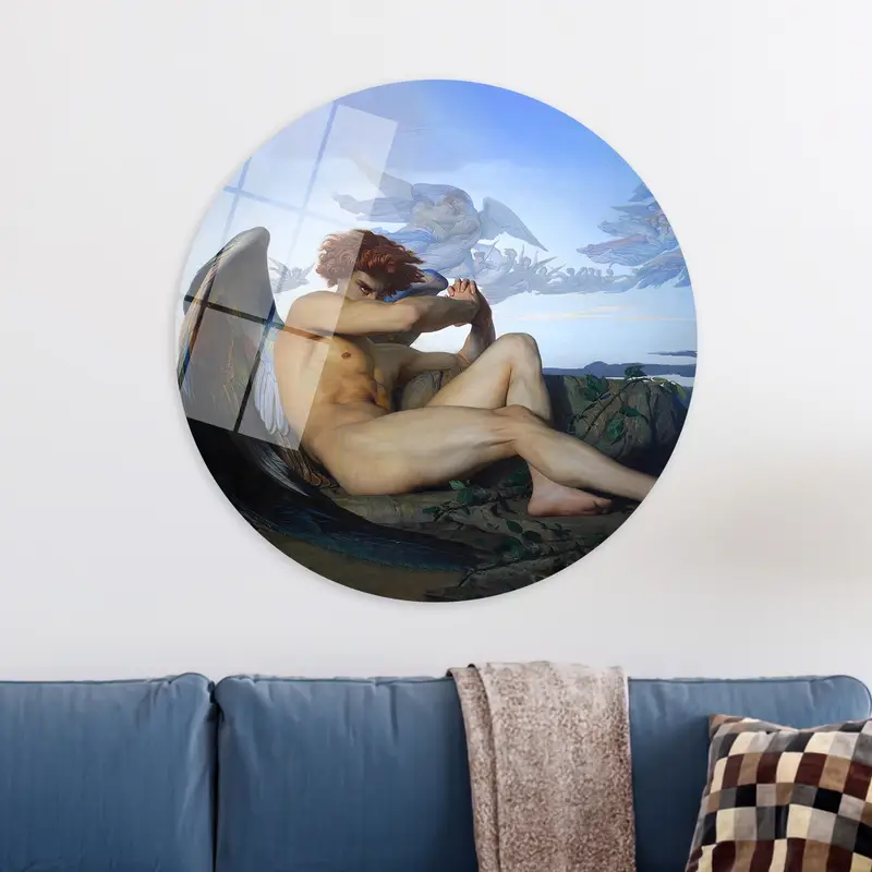 Alexandre Cabanel's Fallen Man: Classic Angel Canvas Print