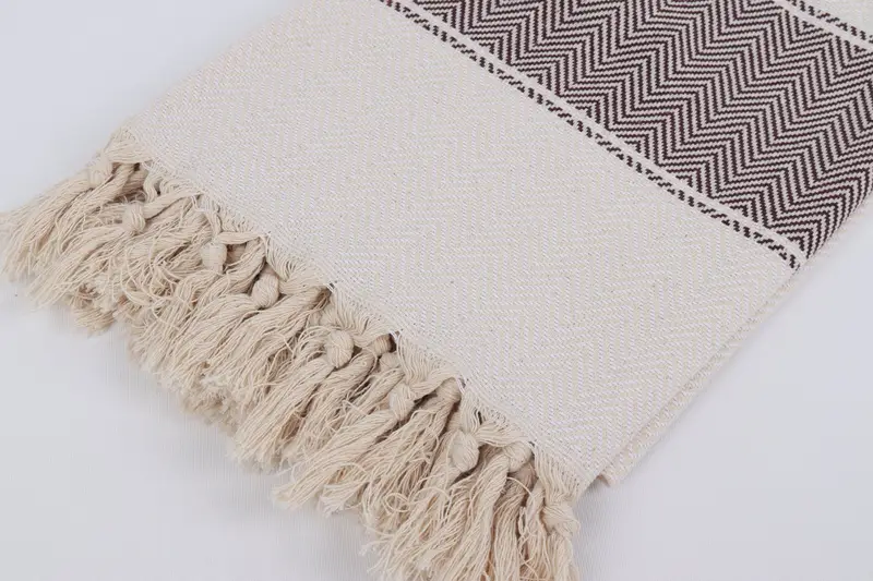 Bridesmaid Gift Towel, Peshtemal Towel, Merry Christmas Gifts, 70x36 Cotton Herringbone Towel, Embroidered Towel, Housewarming Gift, Soft towel - 20