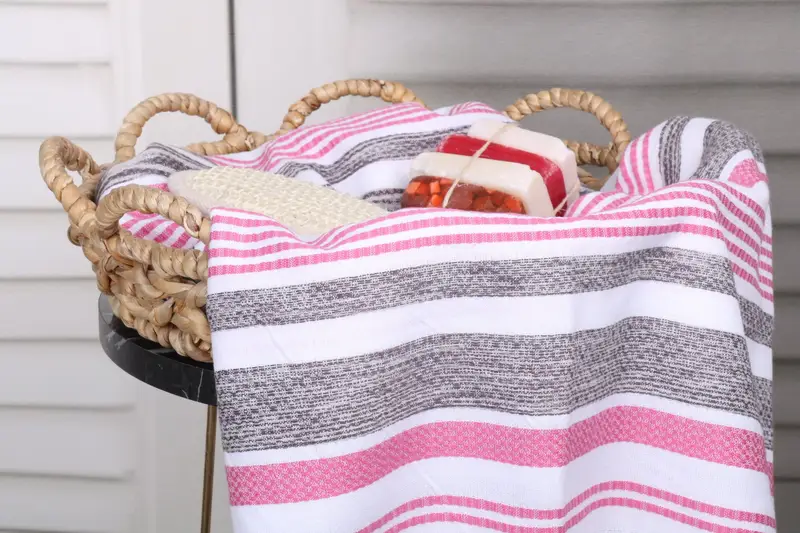 Monogram Beach Towel, Luxury towel, Soft organic Turkish peshtemal for luxury spa use, Beach Towel Bulk, Halloween Gifts, 70x40 Cotton Striped Towel - 2