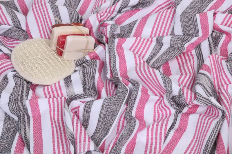 Monogram Beach Towel, Luxury towel, Soft organic Turkish peshtemal for luxury spa use, Beach Towel Bulk, Halloween Gifts, 70x40 Cotton Striped Towel - 7