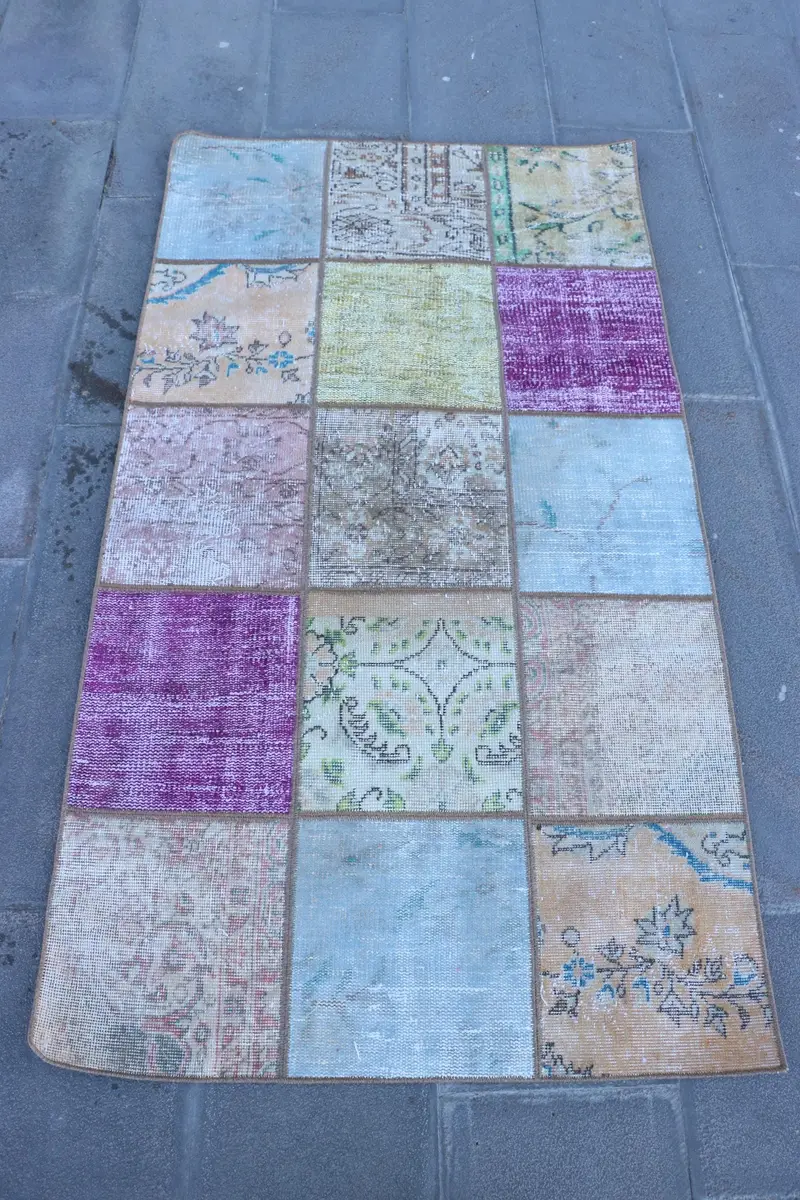 Kahverengi Ombré Halı, 3,1x5,5 ft Zarif Yaşam Alanı Vurgusu