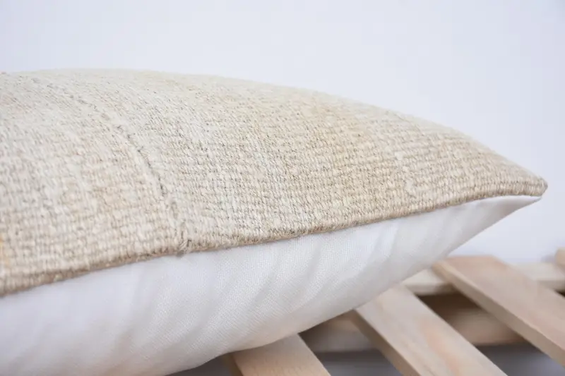 12x20 Beige Pillow Cover, Home Decor Pillow, Handmade Kilim Cushion, Kilim Pillow Cover, Sustainable Pillow, Cushion Cover - 7