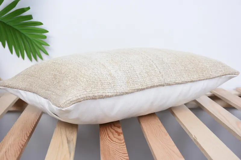 12x20 Beige Pillow Cover, Home Decor Pillow, Handmade Kilim Cushion, Kilim Pillow Cover, Sustainable Pillow, Cushion Cover - 6