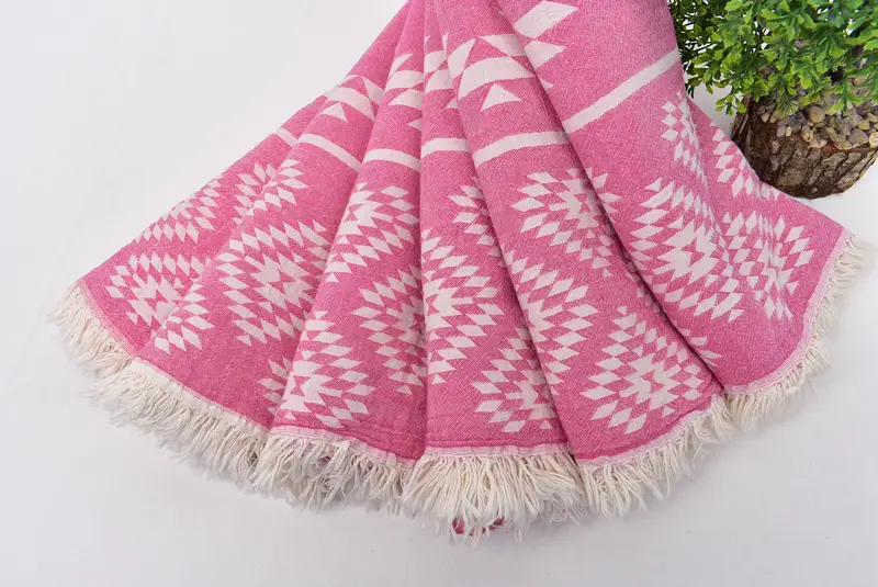 Guest Towel, Gift For Bride, Home Decor Gifts, Best spa Turkish towel for luxury home decor, 70x36 Cotton Kilim Towel, Best Beach Towel, Thin towel - 5