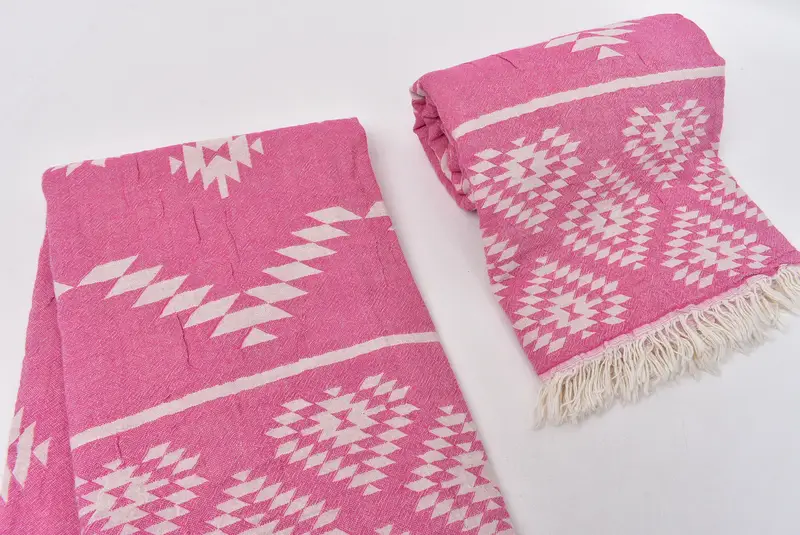 Guest Towel, Gift For Bride, Home Decor Gifts, Best spa Turkish towel for luxury home decor, 70x36 Cotton Kilim Towel, Best Beach Towel, Thin towel - 8