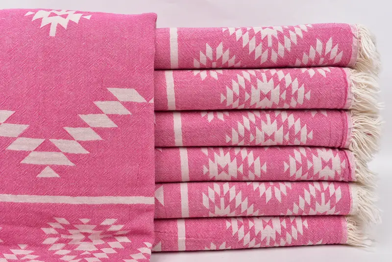Guest Towel, Gift For Bride, Home Decor Gifts, Best spa Turkish towel for luxury home decor, 70x36 Cotton Kilim Towel, Best Beach Towel, Thin towel - 2
