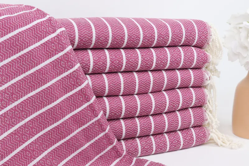 Personalized Turkish Towel, Bridesmaid Towel, Home Decor Gifts, 70x40 Cotton Striped Towel, Bachelorette Party Favors Beach, Monogrammed Beach Towel - 1