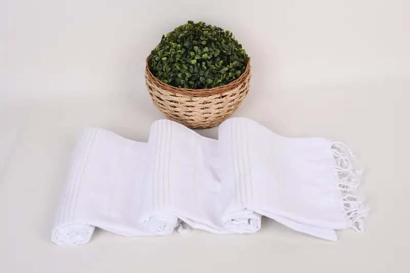 Bridal Shower Favor, 70x40 Cotton Striped Towel, Custom Name Towel, Organic Turkish towel, Personalized Wedding Gift, Housewarming Gift - 8