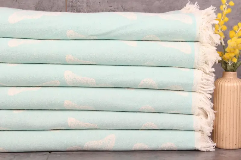 Shower Curtain, Gift For Her, 96x80 Cotton Butterfly Pattern Towel, Throw Blanket Couch, Housewarming Gift, Bridesmaid Gifts, Turkish Beach Blanket - 2
