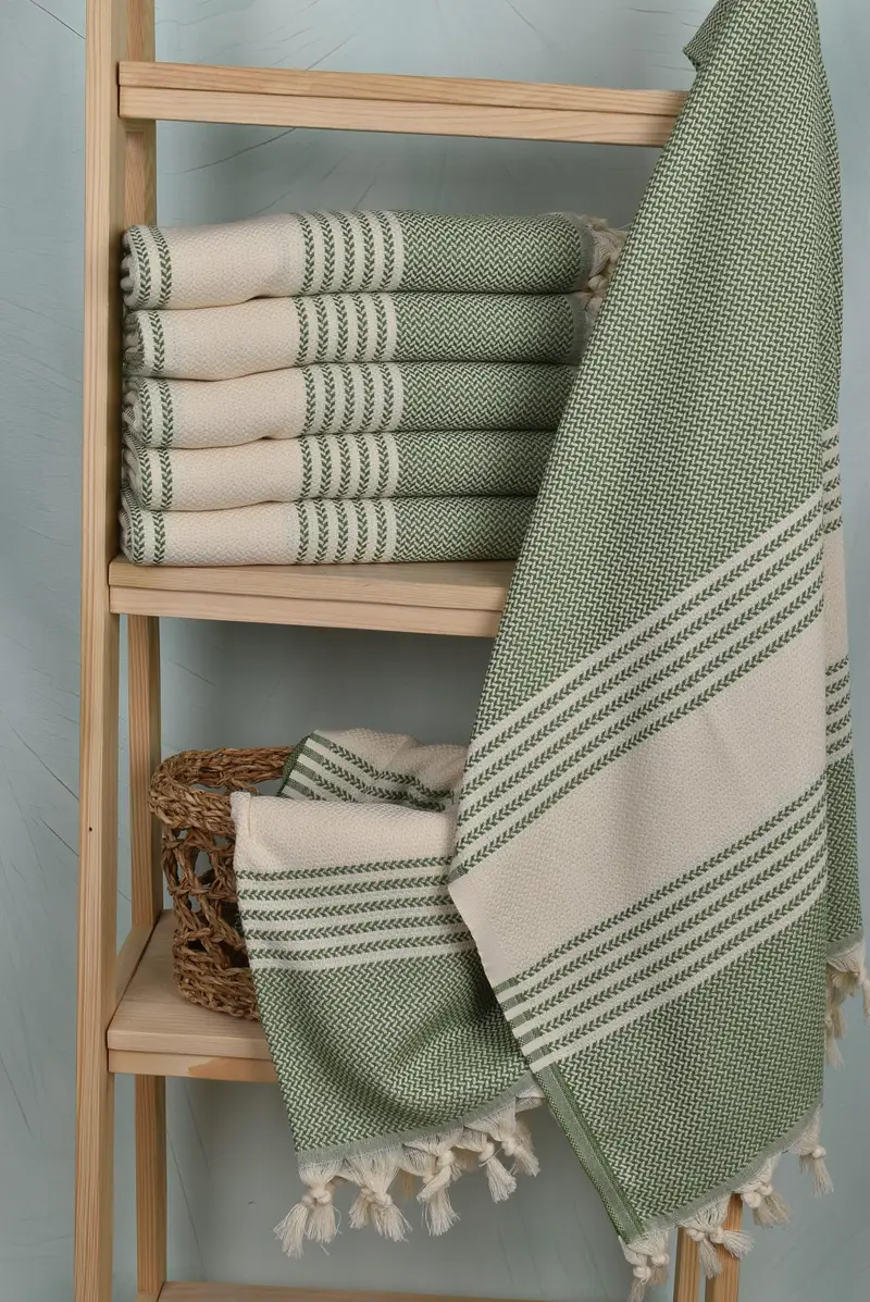 Personalized Wedding Gift, Bulk Order Towel, Towel With Name, Custom Wedding Gifts, Peshtemal Towel, 70x40 Cotton Striped Towel, Bridal Shower Favor - 3