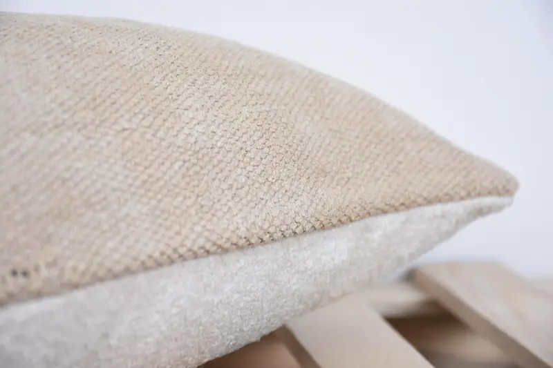 10x20 Beige Pillow Sham, Interior Designer Pillow, Pillow Sham, Chair Pillow Case, Turkish Kilim Pillow, Boho Pillow - 7