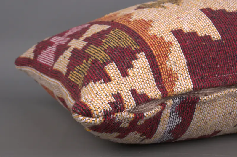 Turkish Rugs Pillow Cover, Luxury Cushion Case, Cushion, Handmade Kilim Cushion, 16x36 Beige Pillow Case, Vintage Pillow, Boho Pillow - 6