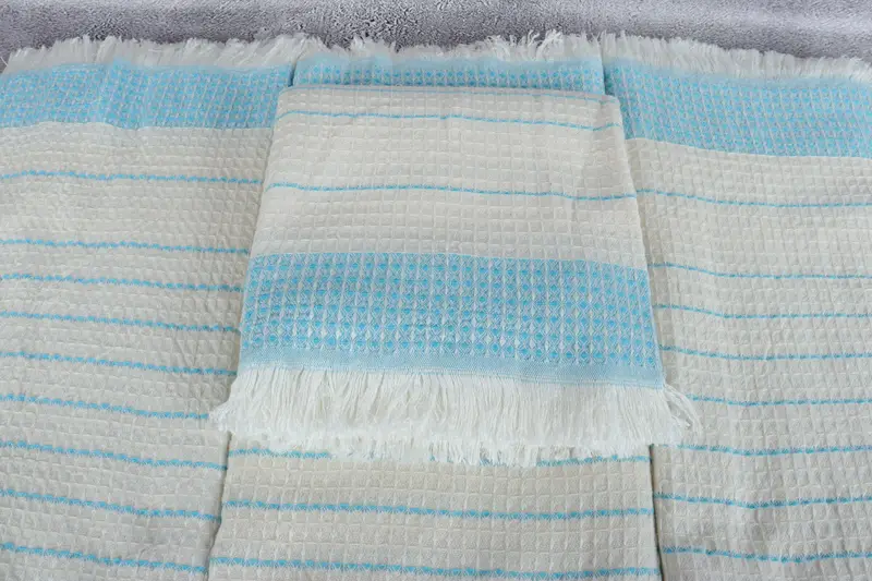 Summer Gift Ideas, Fouta towel, Peshtemal, Bridesmaid Gift, Monogram Turkish Bath Towel, Yoga Towel, Home Decor Gifts, 70x40 Cotton Waffle Towel - 4