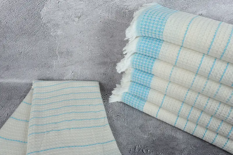 Summer Gift Ideas, Fouta towel, Peshtemal, Bridesmaid Gift, Monogram Turkish Bath Towel, Yoga Towel, Home Decor Gifts, 70x40 Cotton Waffle Towel - 2
