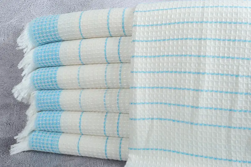 Summer Gift Ideas, Fouta towel, Peshtemal, Bridesmaid Gift, Monogram Turkish Bath Towel, Yoga Towel, Home Decor Gifts, 70x40 Cotton Waffle Towel - 1