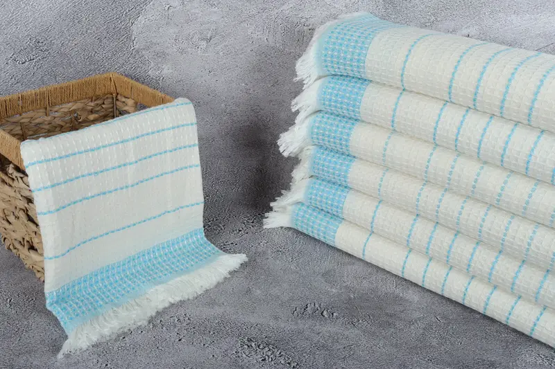 Summer Gift Ideas, Fouta towel, Peshtemal, Bridesmaid Gift, Monogram Turkish Bath Towel, Yoga Towel, Home Decor Gifts, 70x40 Cotton Waffle Towel - 3