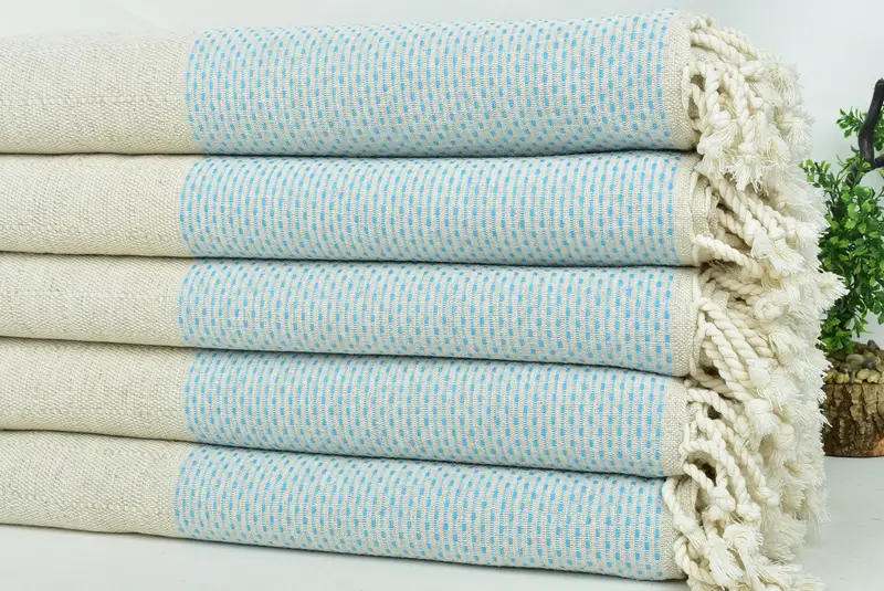 Halloween Blanket, Gift For Wedding Day, Boho Throw Blankets, Turkish Blanket, Housewarming Gift, 96x96 Cotton Polka Dot Towel, Gifts For Him - 3