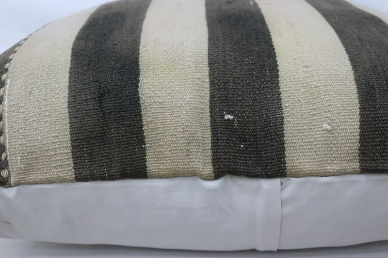 Aesthetic Pillow, 32x32 Beige Pillow Sham, Turkish Kilim Pillow, Pillow for Couch, Cushion Case, Boho Pillow, Rustic Cushion Cover - 6