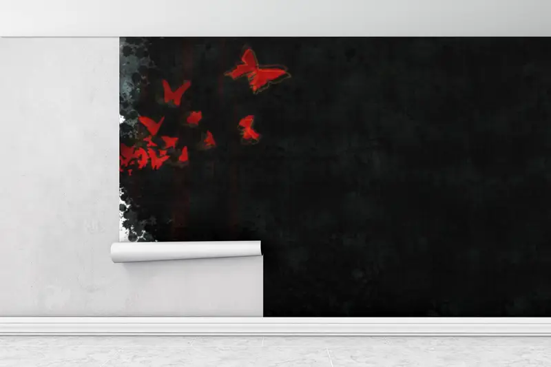 Butterfly Girl Suicide, Butterfly Wall Print, Girl Suicide Wall Paper, Butterfly Girl Suicide Wall Print, - 1