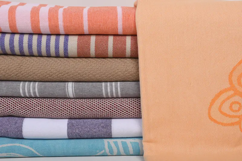 70x40 Cotton Set of 8 Towel, Thin towel, Bachelorette Beach Towel, Large Turkish Towel, Housewarming Gift, Organic Cotton Towel, Wedding Shower Gift - 1